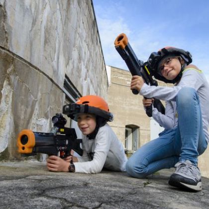 a person holding a baseball bat