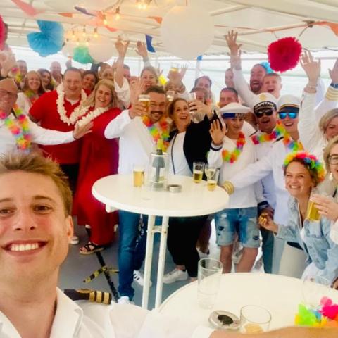 Verjaardag aan boord